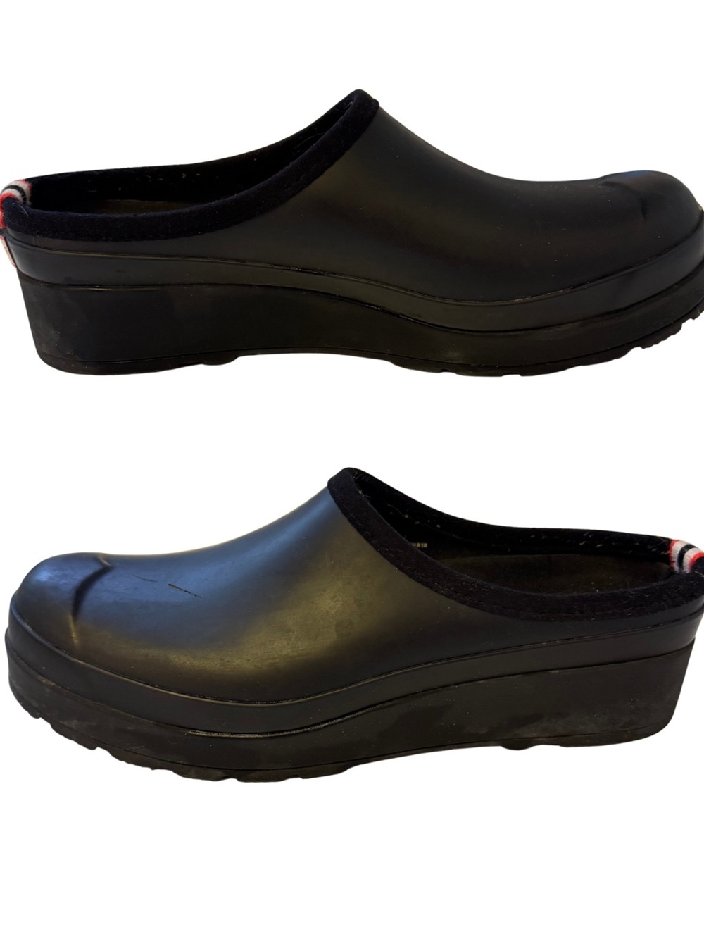 Hunter Play Clog Black Waterproof Rubber Garden Shoes Women’s US 10 EU 42 - Picture 4 of 10